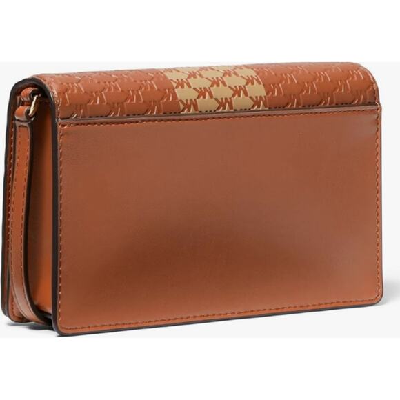 Michael Kors Jet Set Medium Flap Crossbody Bag Camel Handbag - Picture 5 of 5